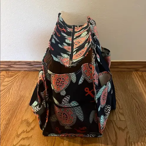 Red and Blue Versatile Tote Bag with Dual Handles