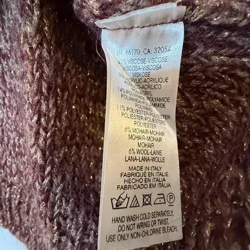 MOTH | Anthropologie Brown Bronze Knit Sweater Wool Mohair Blend Women’s Small