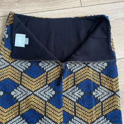 Maeve Kanara Anthropologie Knit Skirt Geometric Print Size 6