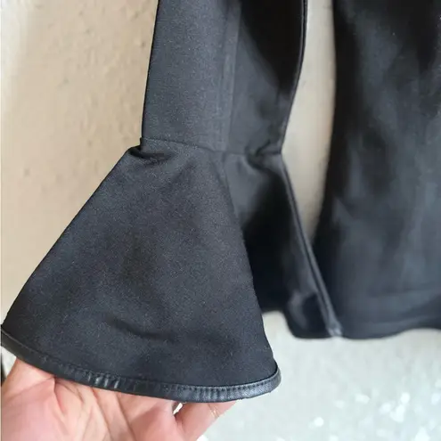 Chicwish Chic Black blouse with Ruffle Sleeves Size S