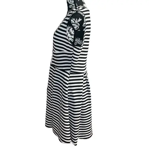 Attention Striped Assymetrical Dress