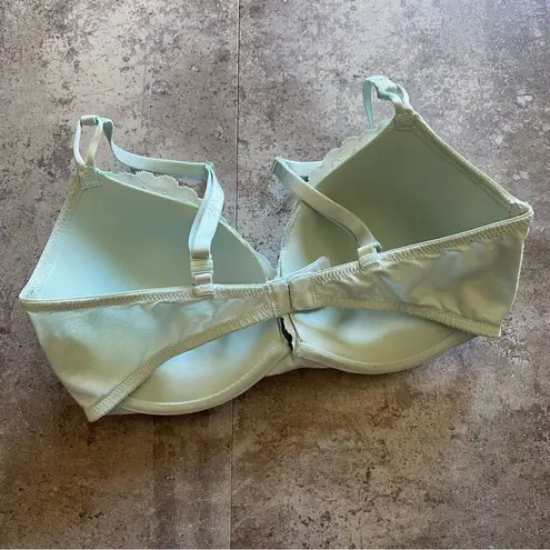 Victoria's Secret Victoria’s Secret Bra Push Up 34DD Lace Sea Foam Green