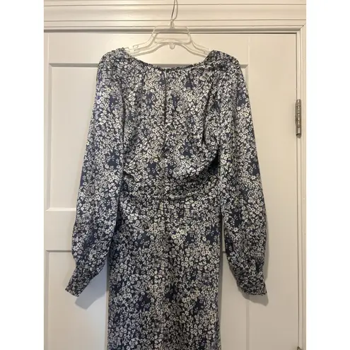 Floret Studios Blue Floral Long Sleeve Bias A