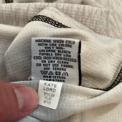 Kate Lord Gray 1/2 Button Up Performance Hooded Pullover Size XL - Image 5