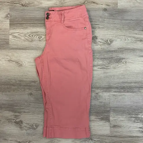 Sonoma Pink Denim Capri Stretchy Women's Jeans Size 8