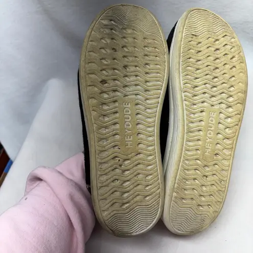 Hey Dude Wendy Rise Black Leopard Print Women's Shoes Size 11