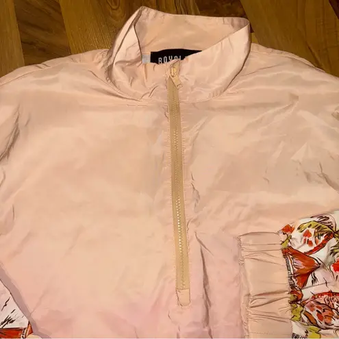 Royalty by Maluma 3/4 zip Hawaiian aloha wind breaker like pullover NWOT‎ LARGE Orange