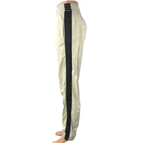 Publish Brand Cream Elastic Waist Pull On Parachute Windbreaker Jogger Pants L Size L