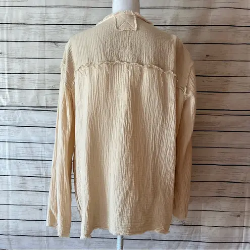 POL  Gauze Style Jacket with Boho Charm - Image 8