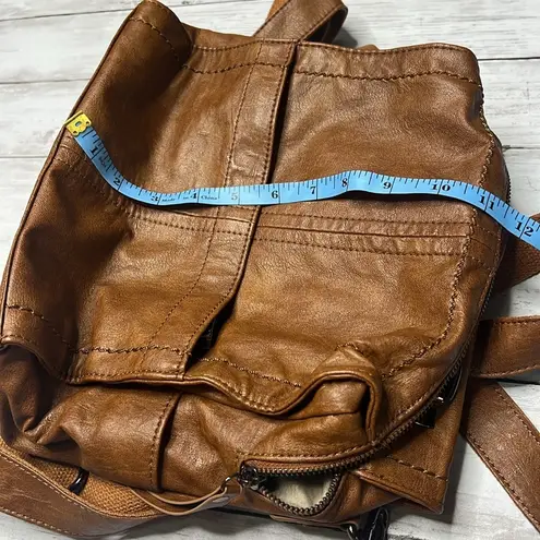 Vaschy Sac Faux Leather Large Backpack Purse