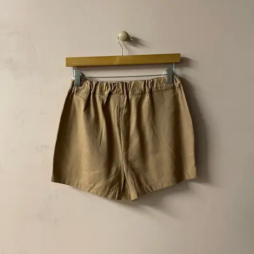 Urban Renewal UO Made from Vintage Fabrics Tan High Waisted Shorts Sz S EUC