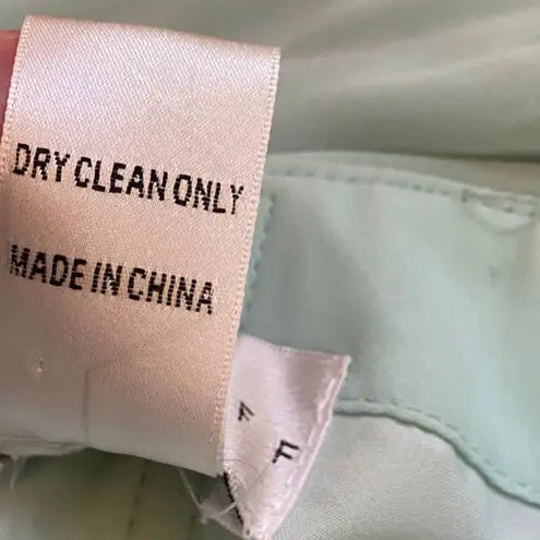 Bill Levkoff Gown Formal Maxi Bridesmaid Corset Back Draped Sleeveless Mint 6