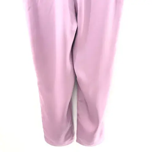 SELMACILEK Pleated High Rise Pant in Lilac Purple Size XS