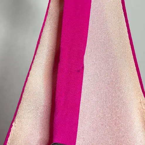 Lavender Brown Silk V-Neck Slip Dress in Fuchsia Pink Size S