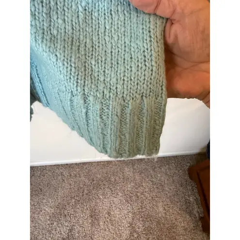 G.I.L.I Got It Love It Cowl Neck Long Sleeve Pullover Sweater Blue Women's Large