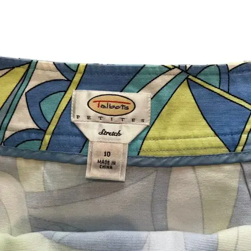 Talbots  Size 10P Geometric Print Pencil Skirt