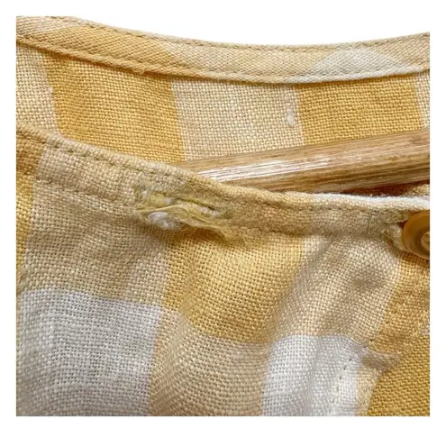 Christy Dawn The Jane Dress In Lemon Plaid size large