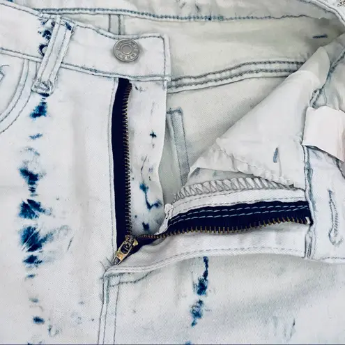NEW Bleach Dye Skinny Jeans Blue Size 24