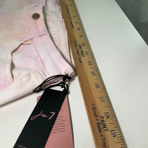 Jen 7 Printed Ankle Skinny Jeans Neiman Marcus pink tie dye NWT Size 8