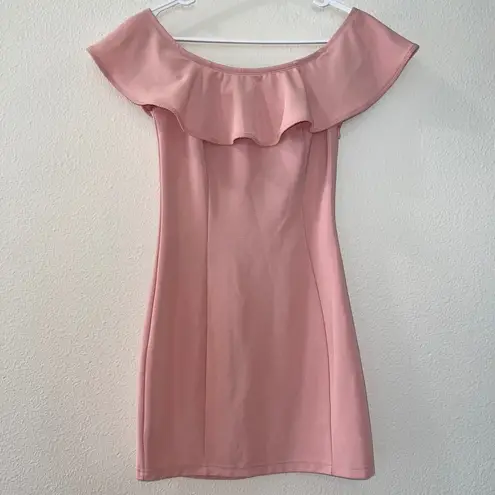 Capulet x REVOLVE Eva Off the Shoulder Mini Dress in Blush size small