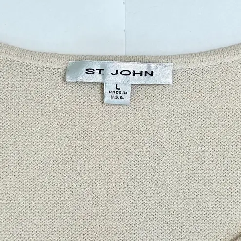 St. John Basic Wool Tank in Cream Size L