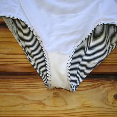 Sea Level Black White High Waist Bikini Bottoms 16