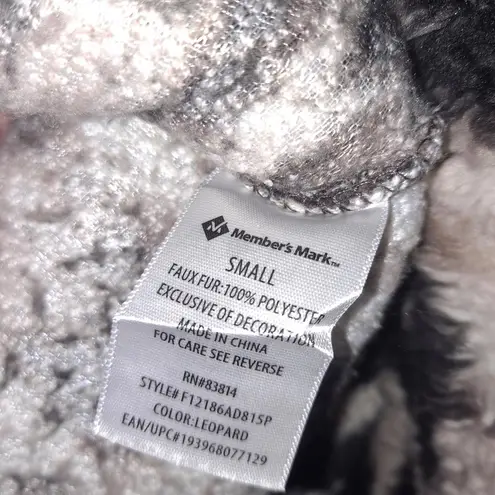 Cozy Sherpa Tiger‎ Print Full Zip Sherpa Jacket Size Small Brown