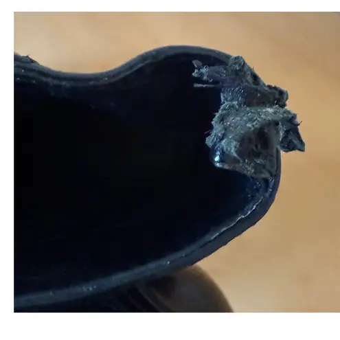 Miss Sixty Vintage y2k Black Leather Moto High Heel Boots Size 36.5/ US 6