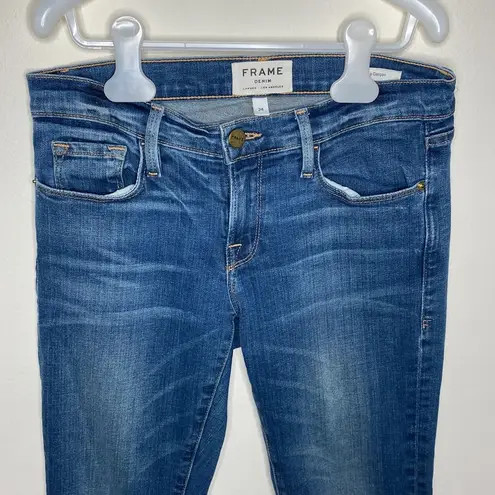 frame denim Frame le Garçon cropped skin jeans in Berkeley Square wash size 24