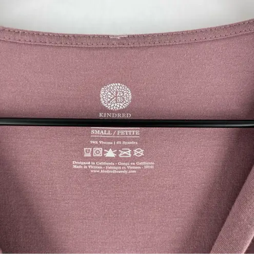 Davy Maternity & Nursing Pajama Top Dusty Mauve Short Sleeve Stretch Purple Size undefined