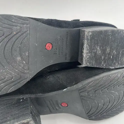 Blondo Boots Size 8 Isaac Waterproof Suede Black Heeled Ankle Winter Fall Casual