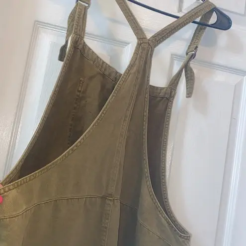 Aerie  Pant Overalls/Pants Linen Blend olive green color size XL