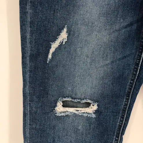 Just USA Raquel Distressed Scissor Hem Cropped Skinny Jean size 14/32