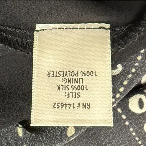 Stone Cold Fox Black Silk Mock Neck Sleeveless Side Cut Outs Short Dress 3 US 6