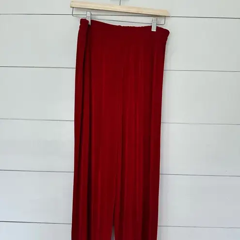 A Touch of Class Women’s Large Extra Large Red Acetate Pants Travelers