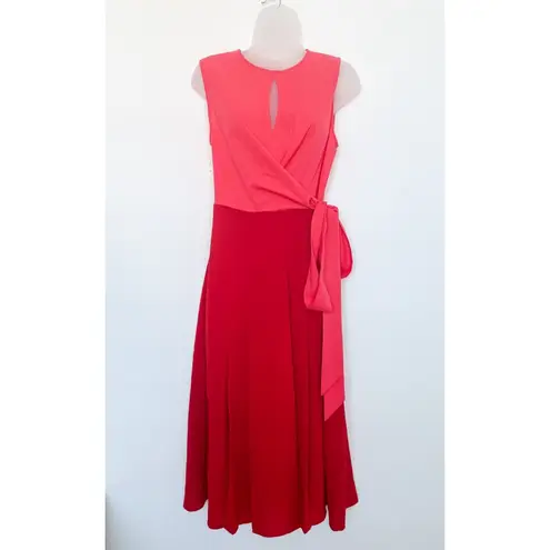 Anthropologie Mare Mare Womens Dress Size S Pink Pietra Colorblock Midi Romantic