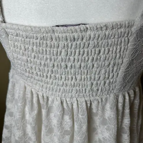 Wild Fable White Lace Lined Mini Dress Size Small