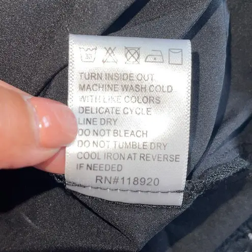 Lucy Paris Blake Capped Ruffle Sleeve Lace Blouse Black Size Medium