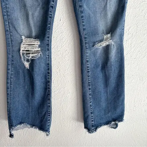 Mother Jeans The Insider Crop Step Chew Dancing On Coals Sz 24 Blue