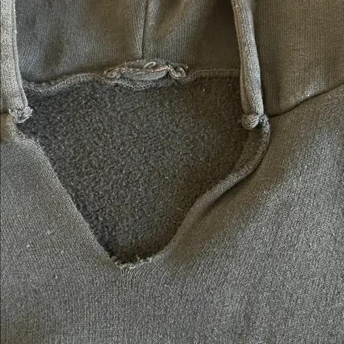 Women's Boxy Cropped Hoodie 84 Graphic Estimated Size Large Gray