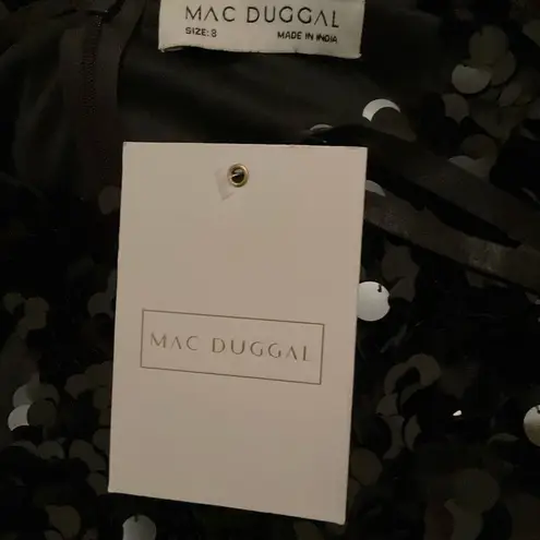 Mac Duggal 5959 Sleeveless Disc Sequin Gown Dress