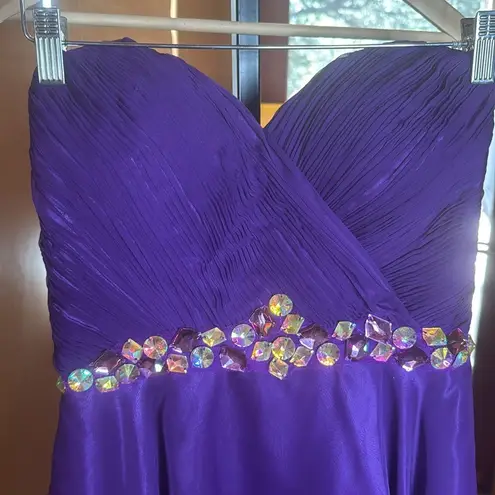 Alyce Paris Prom Dress Formal Evening Cocktail Gown Purple Size 6