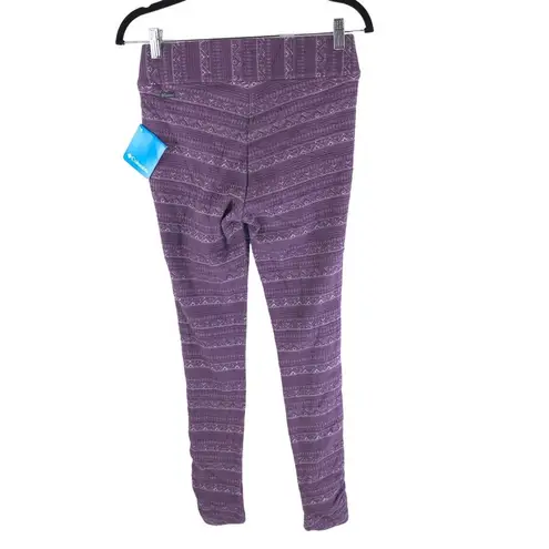 Columbia  Womens Mountain Lodge Jacquard Leggings Purple S