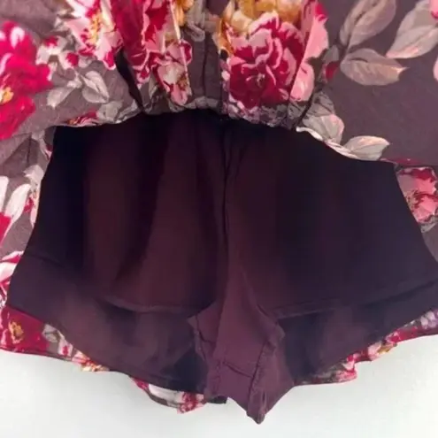 Majorelle Catherine Mini Smocked Skort in Wine Country Small