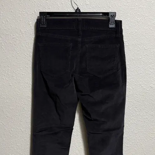 NYDJ Corduroy Pants Women's Size 0P Black Slim Fit Stretch Skinny Curduroy