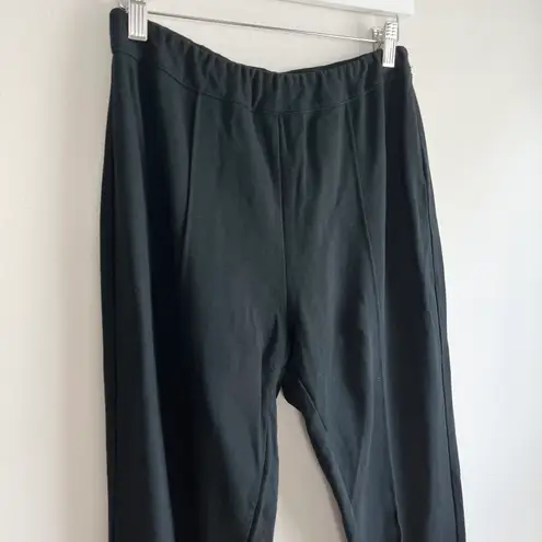 Soft Surroundings Women's Elastic Skinny Stretch Knit Pants in Black Size Medium