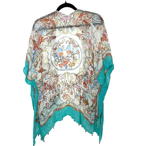 Soft Surroundings Women’s Eloise Floral Open Front Kimono Size S/M