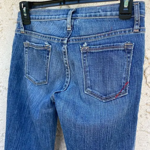 Banana Republic  Low Rise Bootcut Distressed Medium Wash Jeans Size 0