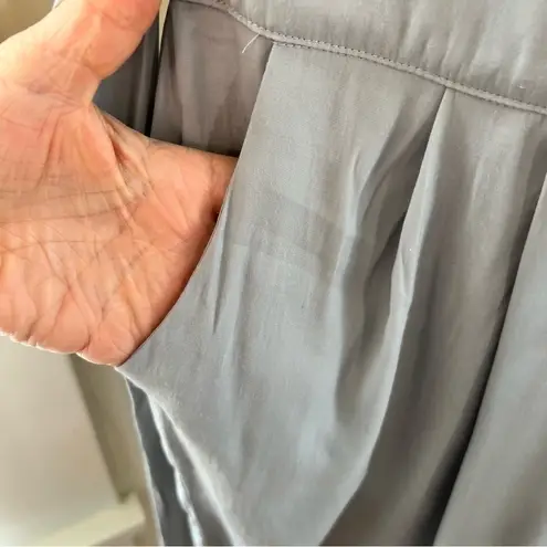 YA Los Angeles Silk & Cotton Sleeveless Keyhole Back Pleated Waist Dress Size S