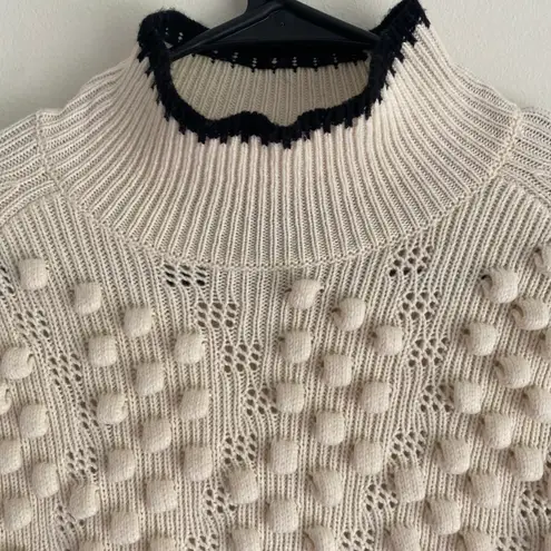 BCBGMAXAZRIA Merino Wool Blend Mock Neck Sweater